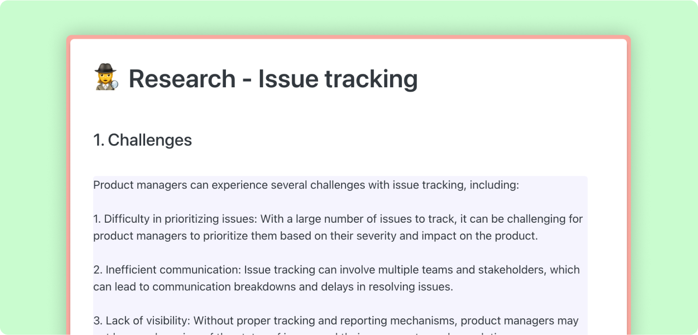 Exemple Saga AI pour brainstormer de nouvelles idées de fonctionnalités