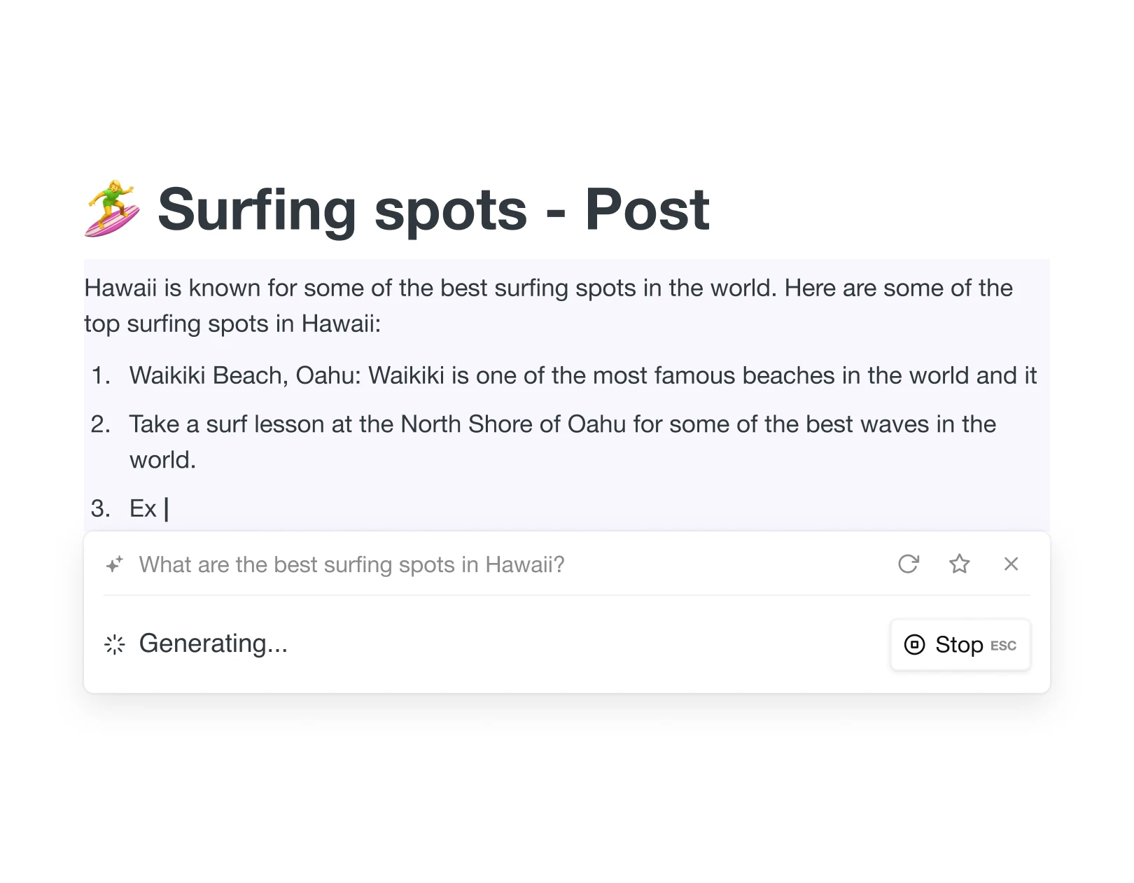 Genera contenido con IA