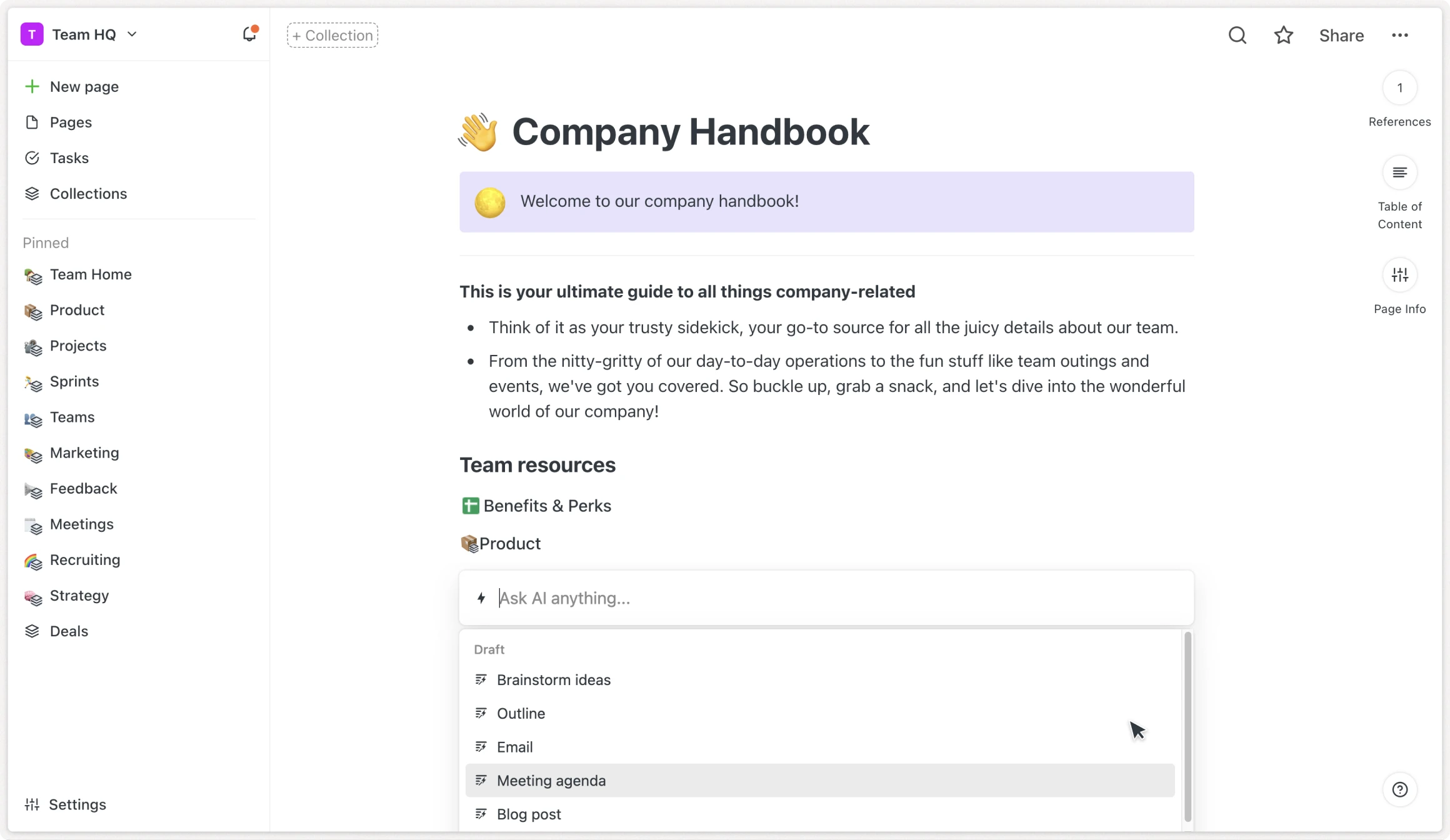 Use generative AI for HR