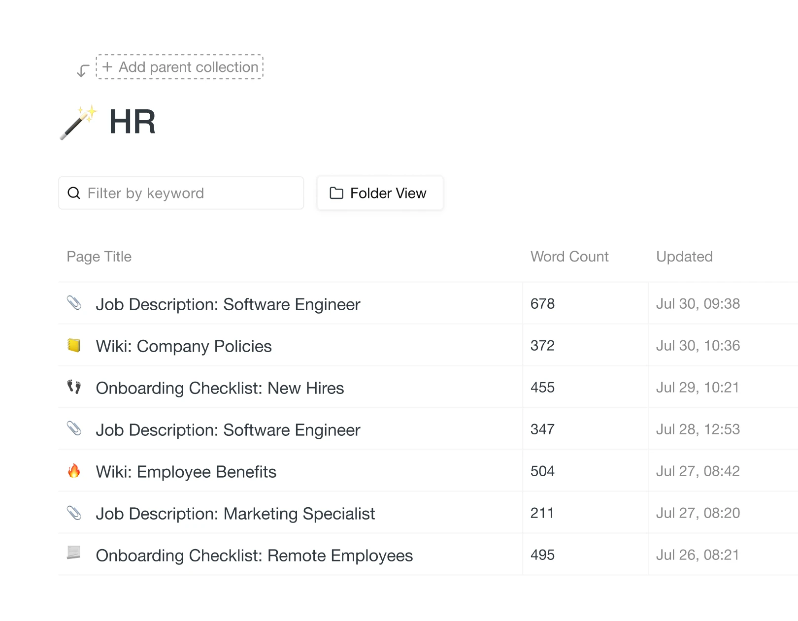 All Documents in One Place