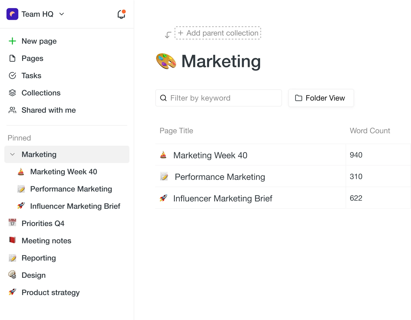 Todos los documentos en un solo lugar