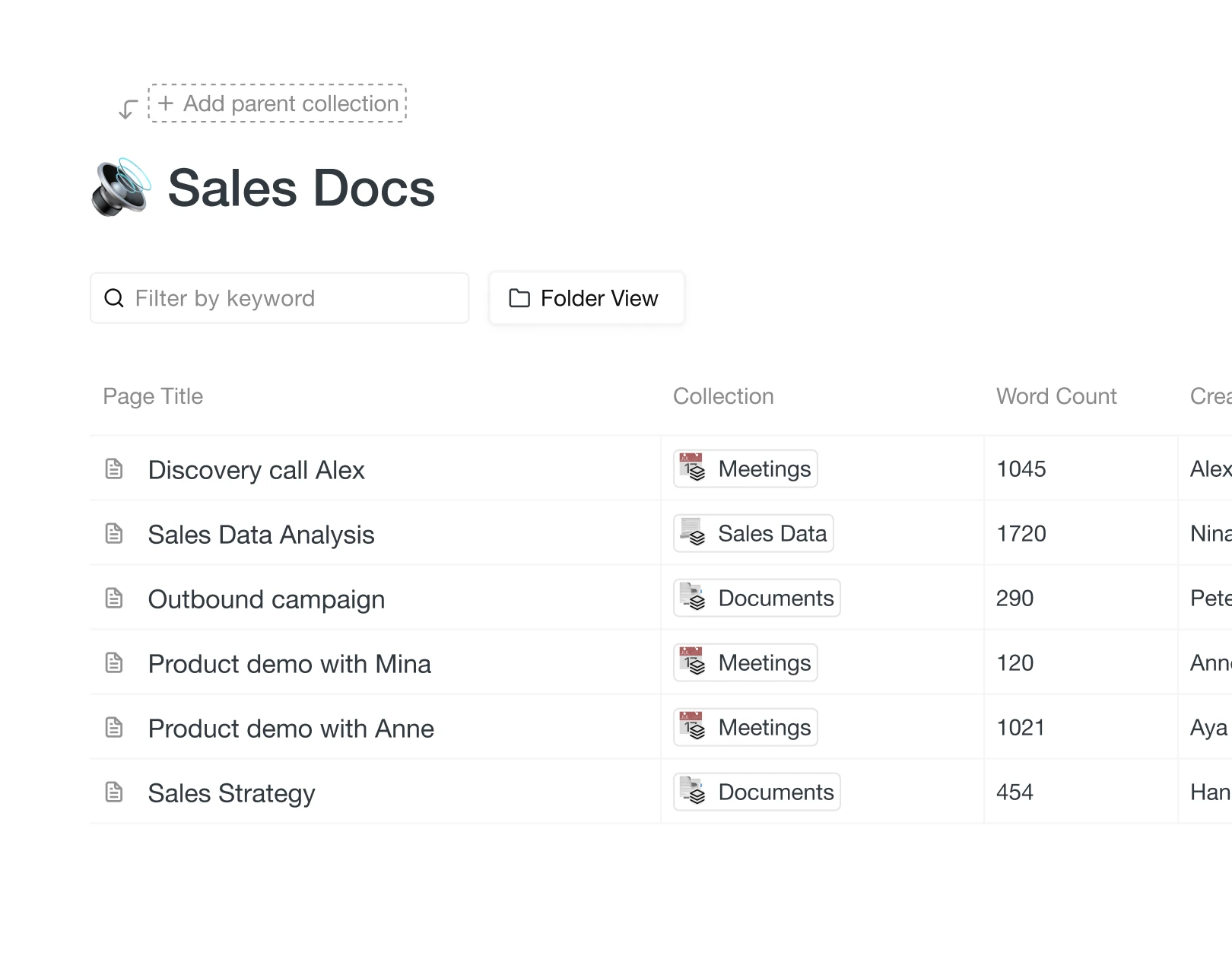 All documents in one place